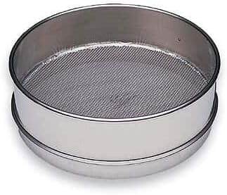 Cole-Parmer Testing Sieve, 8" SS Frame/SS Wire, Half Height, No. 60