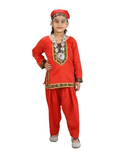 Image of BookMyCostume Kashmiri Indian State Fancy Dress Costume for Girls and Females 7-8 years