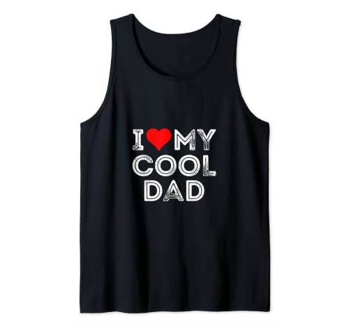 I love my cool Dad Heart Canotta