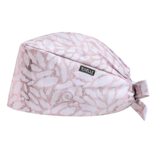 Image of Scrub Caps for Women with Buttons, Classic Surgical Caps | Double-Sided Printed, Adjustable,Long Hours, Sweatbands, Fabric Help Reduce Static Buildup