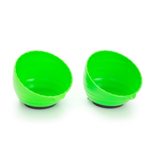 OEMTOOLS 25115 Green Magnetic Nut Cups, 2 Pack, Each Curved 