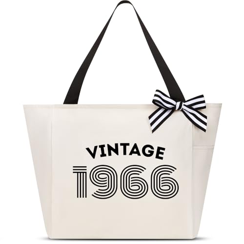 Image of Vavabox 40th Birthday Gifts Women, Unique 40 Years Old Tote Bag, Vintage 1986 Handbag Gifts for Women Mom Wife Friend