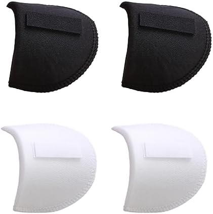 4 Paar Schulterpolster Für Damen – 1,5 Cm Dick, Aus Atmungsaktivem Schaum, Verstellbar – Für Anzüge, Blazer, Hemden, Um Hohe/niedrige Schultern Auszugleichen