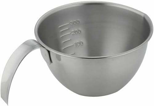 Shimomura 42742 42742 Preparation Bowl with Handle and Graduated Pourer, Dishwasher Safe, Sauce Dressing, Deep Type, Small Divided Bowl, Stainless Steel, 42742