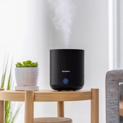 Bionaire - Ultrasonic Cylinder Humidifier, Top-Fill Cool Mist for Effortless Humidity Control, Ideal for Small Rooms