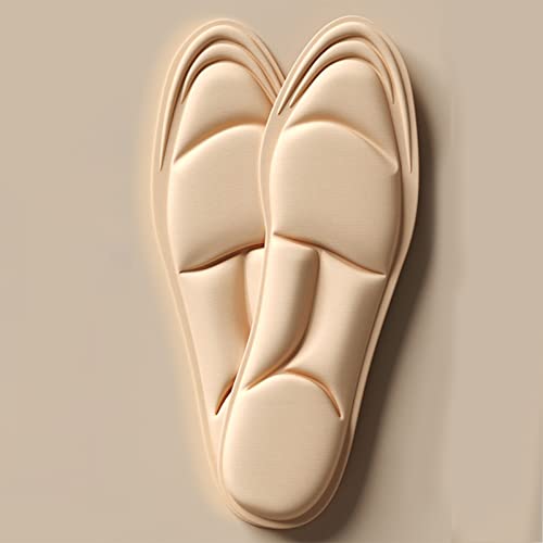 2 Pack Plantillas Confort Transpirables para Mujer Beige miniatura 7