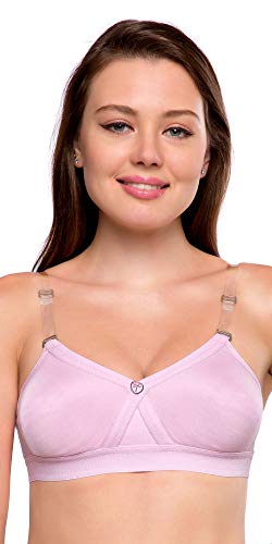 Image of TRYLO Women's Cotton Padded Wire Free Non-Wired Full-Coverage Bra