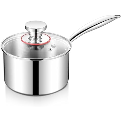 HaWare 2.5L Tri-Ply Stainless Steel Saucepan Cover