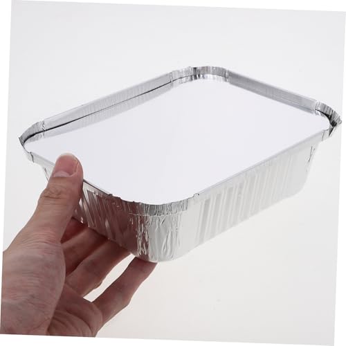Cajas de aluminio desechables GALPADA evitan fugas de comida recipientes resistentes de 600ml 7