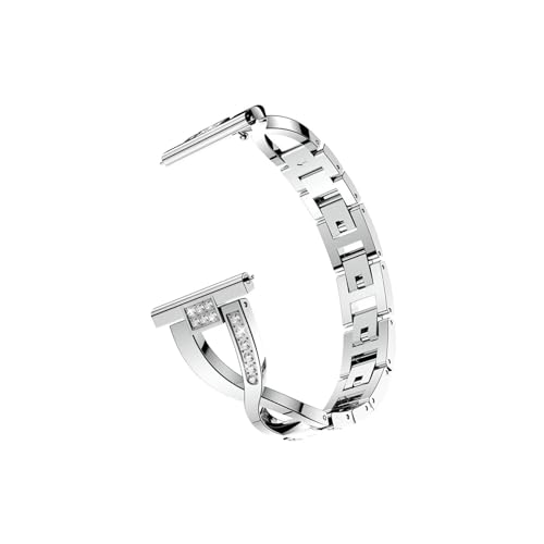 [PLYYQZM] ɍ Gar min Vivoactive 4 4S/Venu 3 3S/2 2S/Plus/SQ,18 mm 20 mm 22 mm^ohfB[XuXb ɓK(Silver,18mm)