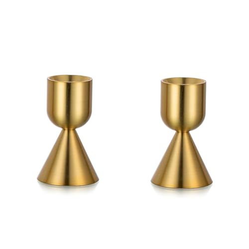 ,taper Candle Holders,candle Stick Holders 2pcs,modern Aluminium Taper Holder For Table Mantel Wedding Housewarming Gift