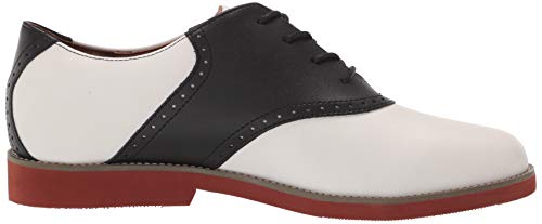 School Issue Women's Upper Class Oxford,White/Black,7.5 M Us #TOP5