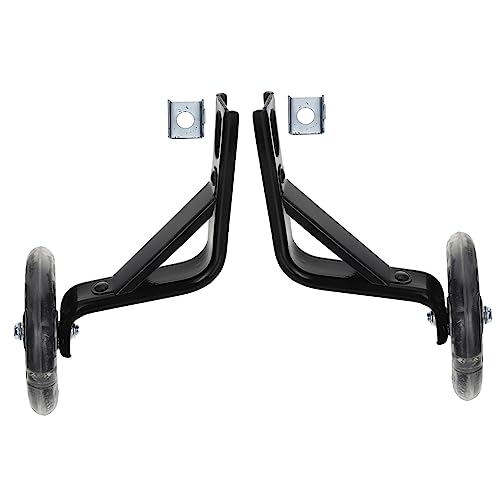 BESPORTBLE 1 Paar Fahrradstützräder Fahrräder Für Erwachsene Fahrrad Für Laufrad Stützräder Für Montiertes Rad Einstellbar Blitzrad Black Halterung Aus Kohlenstoffstahl
