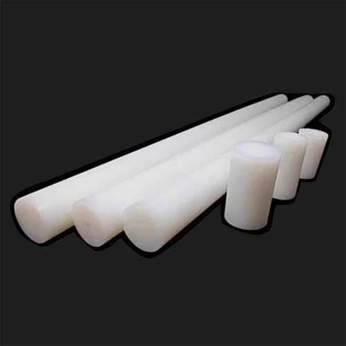 Varilla de nailon barras redondas de plástico macizo de 40mm para casquillos y piezas de torno 3