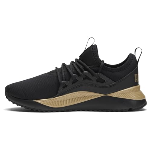 PUMA Womens Pacer Future Allure Wide Lace Up Sneakers Shoes Casual - Black, Gold - Size 10 W3
