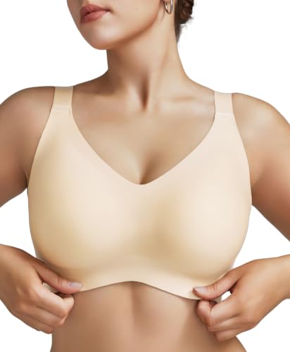 Image of Minimizer Bras for Women Full Coverage Wireless Plus Size Seamless Bralette Removable Pads Comfort 32A-42DD
