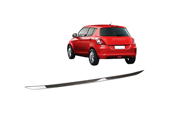 मारुति सुजुकी स्विफ्ट के लिए डिक्की पट्टी/Chrome Boot Garnish/Dicci Patti/Diggi Patti Crome Finish Silver Color for Maruti Suzuki Swift for 2011-2018 Suzuki Swift
