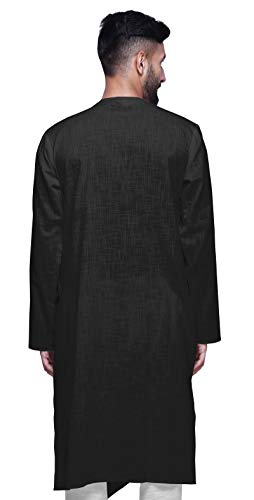 Atasi Round Collar Kurta Shirt Solid Long Sleeve Kurta for Men Casual Wear4