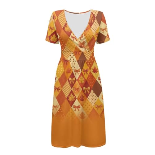 Image of Women's Summer Dresses Short Sleeve Formal Dresses with Pockets | Lightweight Quick‑Dry Soft Comfortable 2026 Fashion Dresses Loose Plus‑Size High‑Waisted