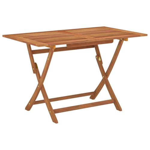 Table de jardin pliante en bois extérieure résistante aux intempéries