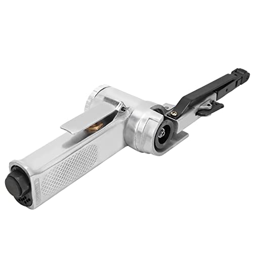 10mm Pneumatic Belt Sander, Fast Speed & High Efficiency Air Polisher Grinder for Wood Metal Glass