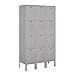 Salsbury Industries 64352GY-U 12" Four Tier Standard, 3 Wide x 5 Feet High x 12 Inches Deep, Unassembled Metal Locker, Gray