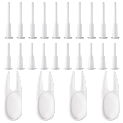 JJUNW 24 Pcs Air Stopper Plugs with Removal Tools, Exercise Ball Accessories, Plug Puller Kit Exercise Ball Plug Replacement Kit for Yoga Balls Bouncing Balls Inflatable Beds