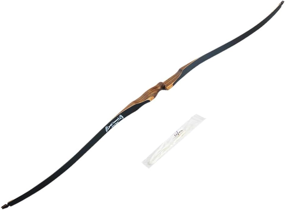 AMEYXGS Archery 52" 54" Traditional Long Bow 10-35 Lbs Hunting Bow Recurve Wood Bow for Beginner Women Teens Hunting Shooting - Right Hand