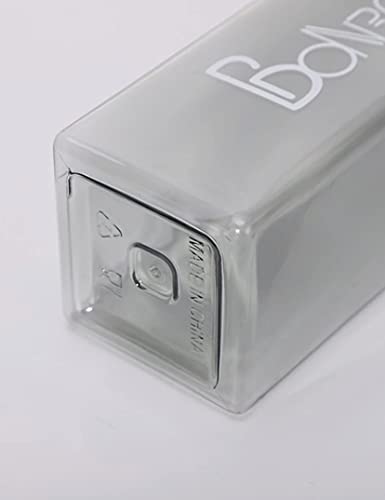 Fast Track Usa 15 Oz Portable Square Water Bottle Clear Outdoor Indoor Water Bottle Good Size For Daily Water Consumption Sport Gym Yoga Hiking Travel And Field Trip #TOP6