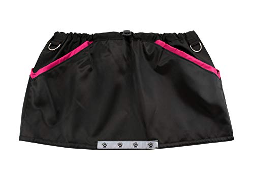 Berra Hundesportweste Trainingsgürtel halbe Weste Trainingsweste Dummyweste … (S = 108cm, schwarz/pink)