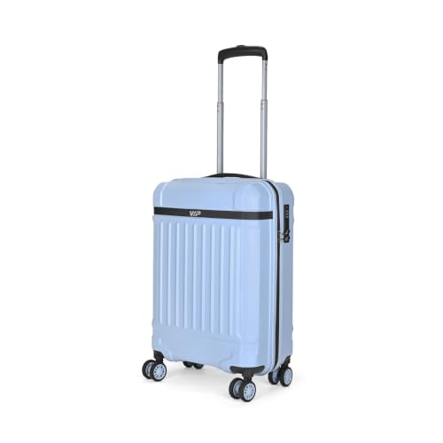 Image of VIP Bastion Cabin Polycarbonate Hard Case 8-Wheel Trolley Bag, Sky Blue