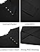 COOFANDY Men's Long Sleeve Tee Shirts Casual Waffle Henley Shirts Lightweight Button T-Shirts, Black