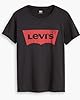 Levi's Women's The Perfect Tee- Large Batwing Logo T-Shirt, Stonewashed Black, L #4