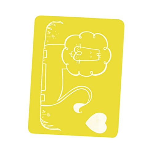 1PC Jogo americano infantil de silicone antiderrapante flexível com padrão de leão 40 x 30 cm prátic