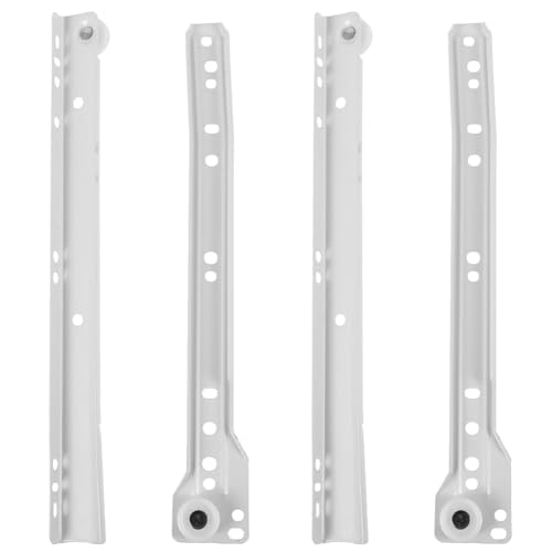 NULYLU 2 Pairs Slide Roller Cabinet Rails Drawer Slide Rails Drawer Sliding Rail Furniture Drawer Slides Drawer Tracks Sliding Drawer Hardware Metal Slides Cabinet Rail Slides Drawer Rail