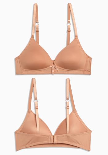 Girls Bras - 3 Pack Lightweight Wireless Microfiber Bras for Girls, Seamless Molded Everyday Bra (30A-34A)3