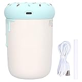 Yueyashux mini colorato pompino umidificatore di luce colorata USB Ricarica 2 modalità per ufficio camera da letto 250ml (Verde)