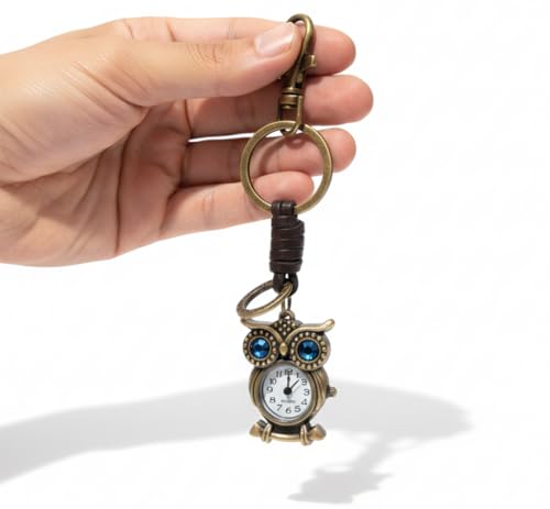 Image of Pocket Watch Metal Keychain Retro Vintage for Gifting With Key Ring Anti-Rust