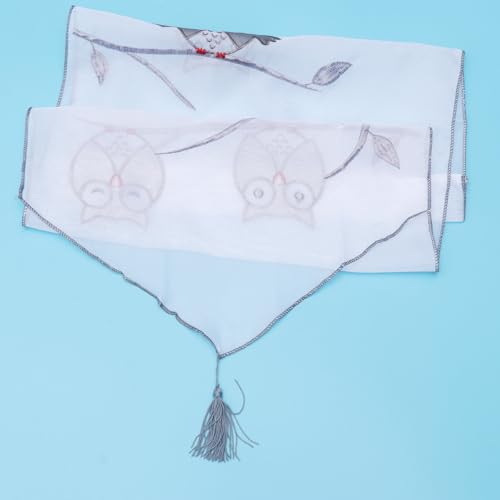 Cortina de búho para dormitorio infantil y zonas comunes con paso de barra suave de 40x90cm 5