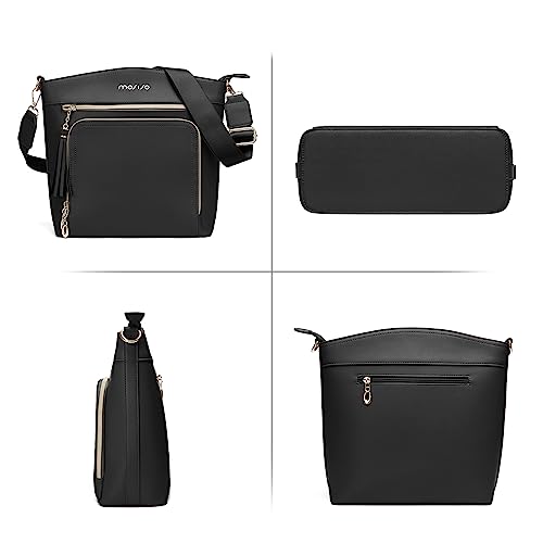 MOSISO Crossbody Bag, Purses for Women Crossbody, Multi Pockets Handbag Shoulder Bag with Card Holder Wallet & Tassel4