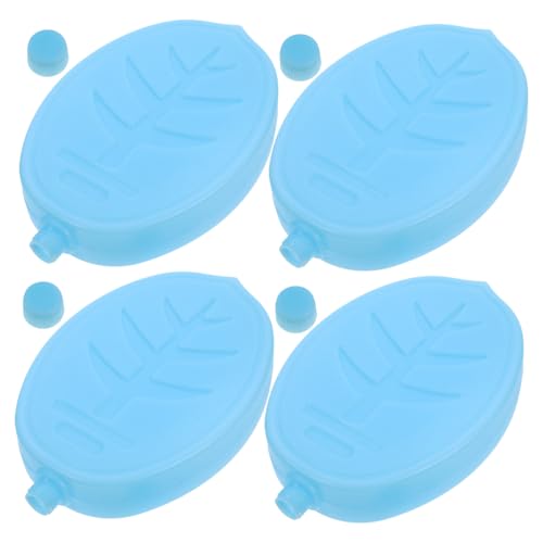 FELTECHELECTR 4個冷凍庫用クーラーパック 再利用可能な保冷氷晶ケース 多用途ド