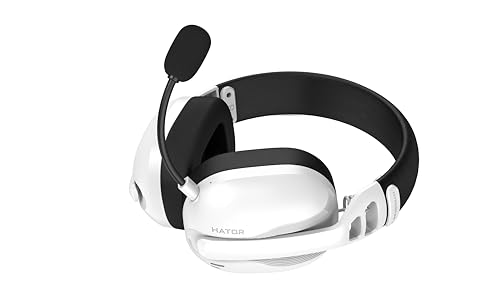 Casque de jeu sans fil HATOR blanc pour éliminer les bruits ambiants - 2