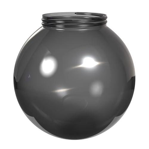 Image of KASTLITE 6 inch Plain Smoke Acrylic Globe, Screw-In Colored Replacement Lens