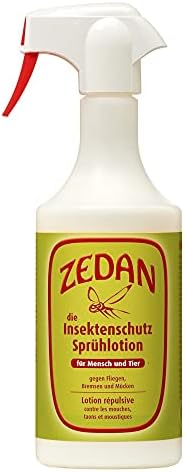 ZEDAN SP - Natürlicher Insektenschutz, 1000 ml Pumpspühflasche, Lotion, Citronella