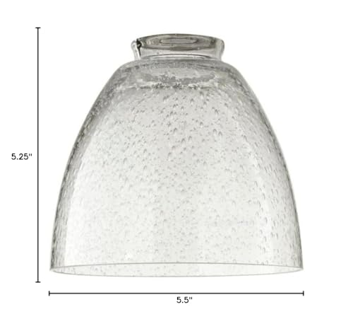 Image of Quorum 2900 Transitional Glass in Light Finish, Clear Seeded