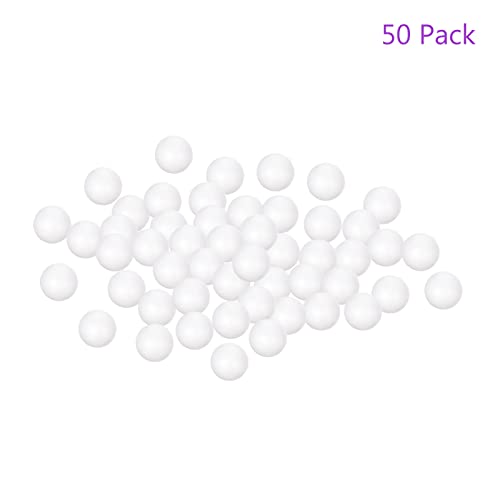 Bolas de espuma de poliestireno blancas de 1.4 pulgadas para manualidades DMiotech 50 uds 6