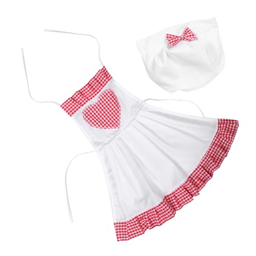 JOINPAYA Conjunto Disfraz de Chef para Grande Ropa para Sesión de Fotos de Ñiño Tejido Suave para Piel Sensible 2 Piezas para Fotografía Infantil Interior