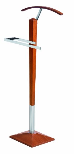 Indossatore con appendiabiti per giacche e pantaloni, colore: ciliegio, rif.: 23318