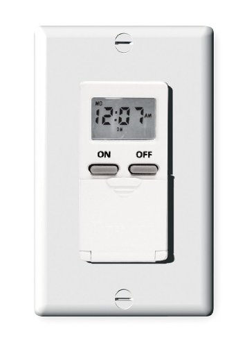 Digital Timer, 7-Day, Spst, 120 V, White #TOP9
