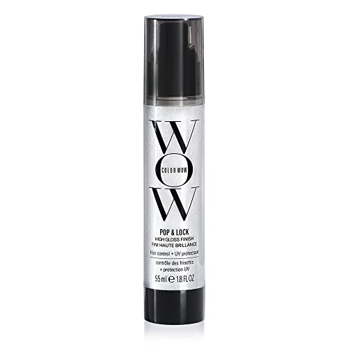 Color Wow Pop + Lock Frizz Control + Glossing Serum – Anti frizz serum with heat protection; Seals split ends; Moisturizes; Prevents color fade; UV protection; Silkens and shines dull, dehydrated hair #1